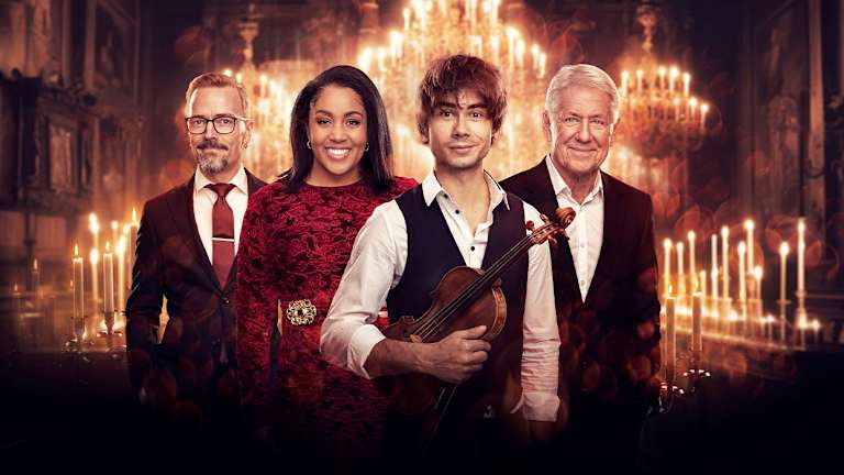 Foto av fire artister som skal spille under årets konserter.