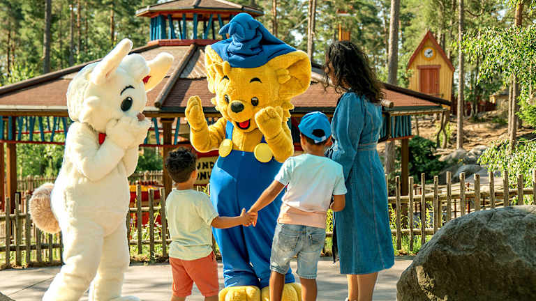 Bild på Bamse och Lille Skutt på Kolmården