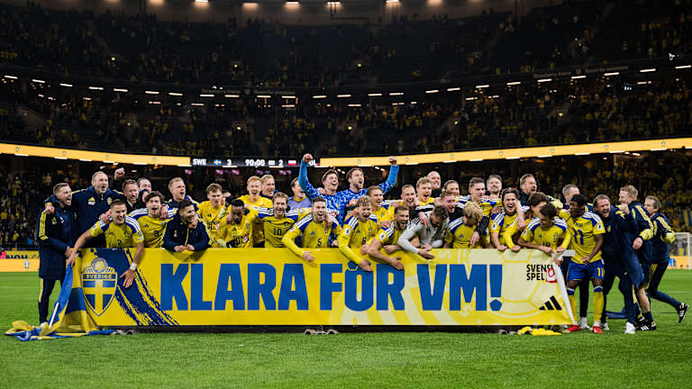 Herrlandslaget firar VM