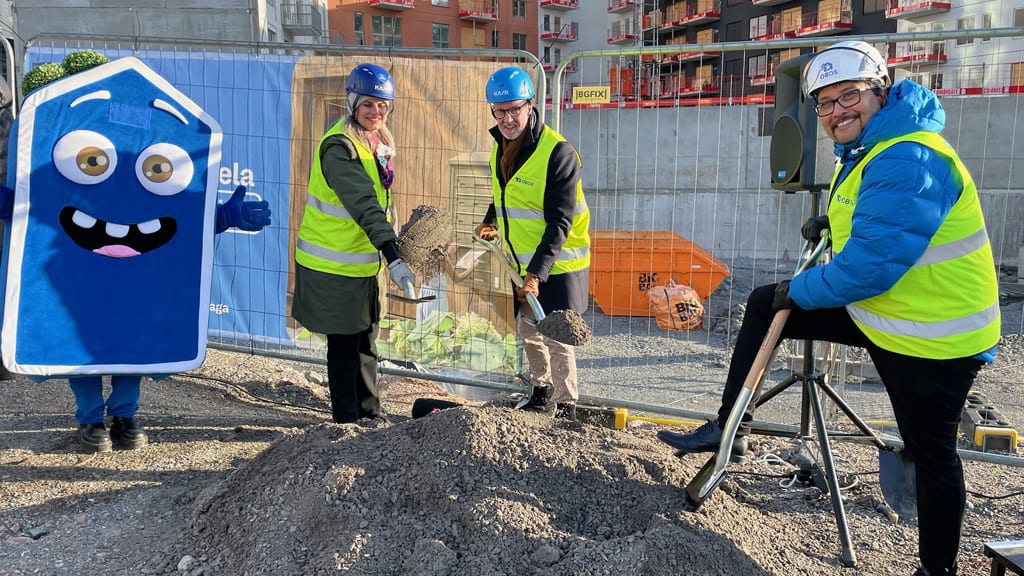 Första spadtaget i Brf Ampere