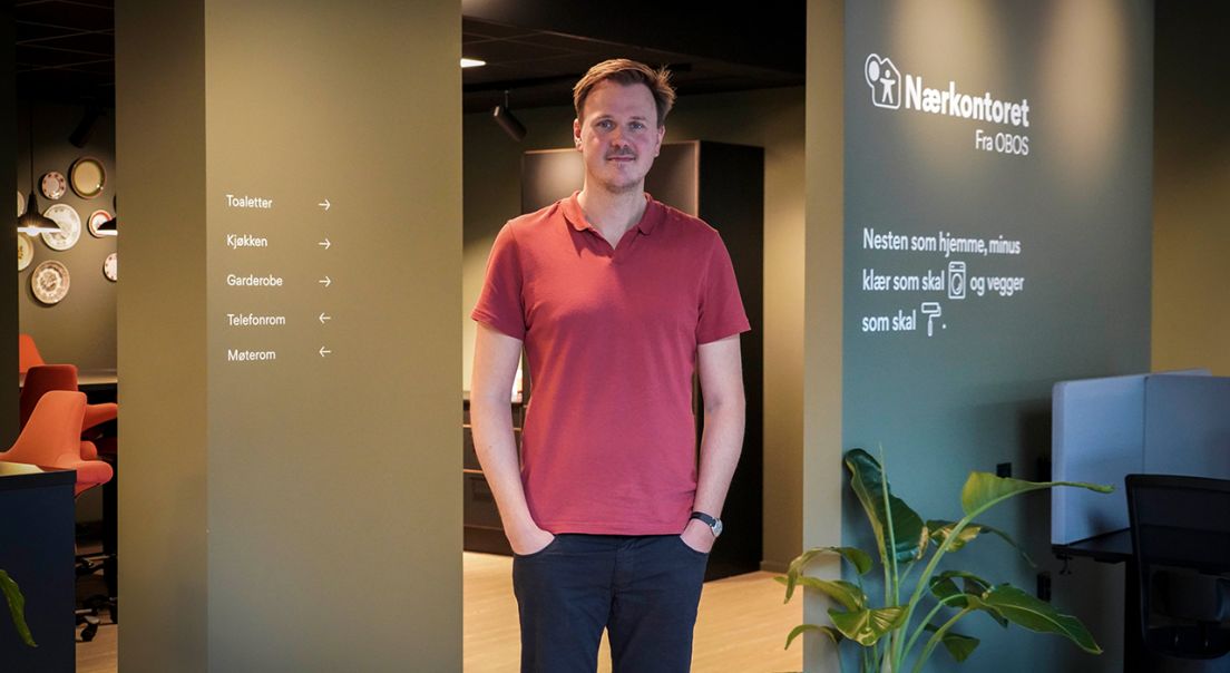 Fotografi av Espen, daglig leder i Nærkontoret