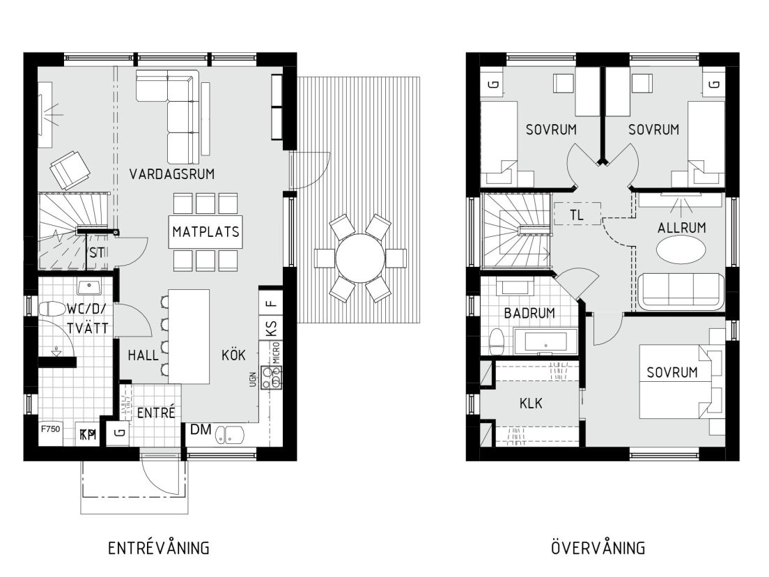 planlösning trädgårdshuset