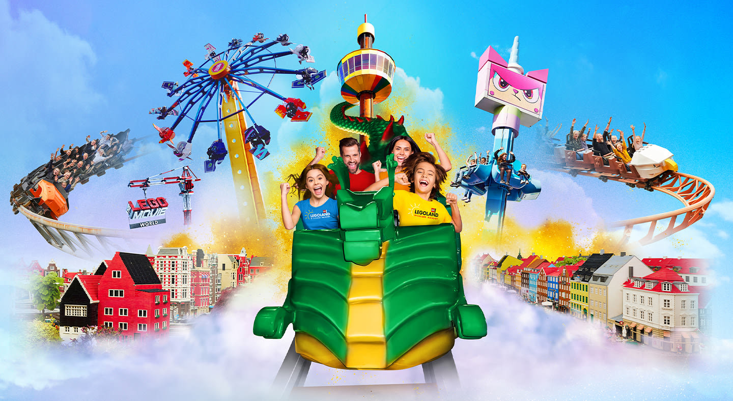 Attraktioner och hus på LEGOLAND