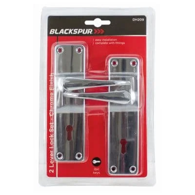 Blackspur 2 Lever Lock Set Chrome Finish 2s