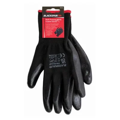 Blackspur Multi Purpose Nitrile Coated Gloves 12s