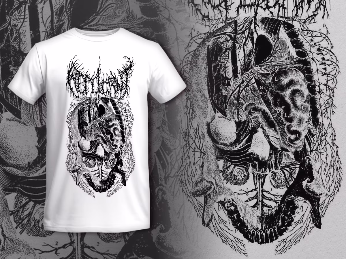 Hypochondria of the Machine White T-shirt