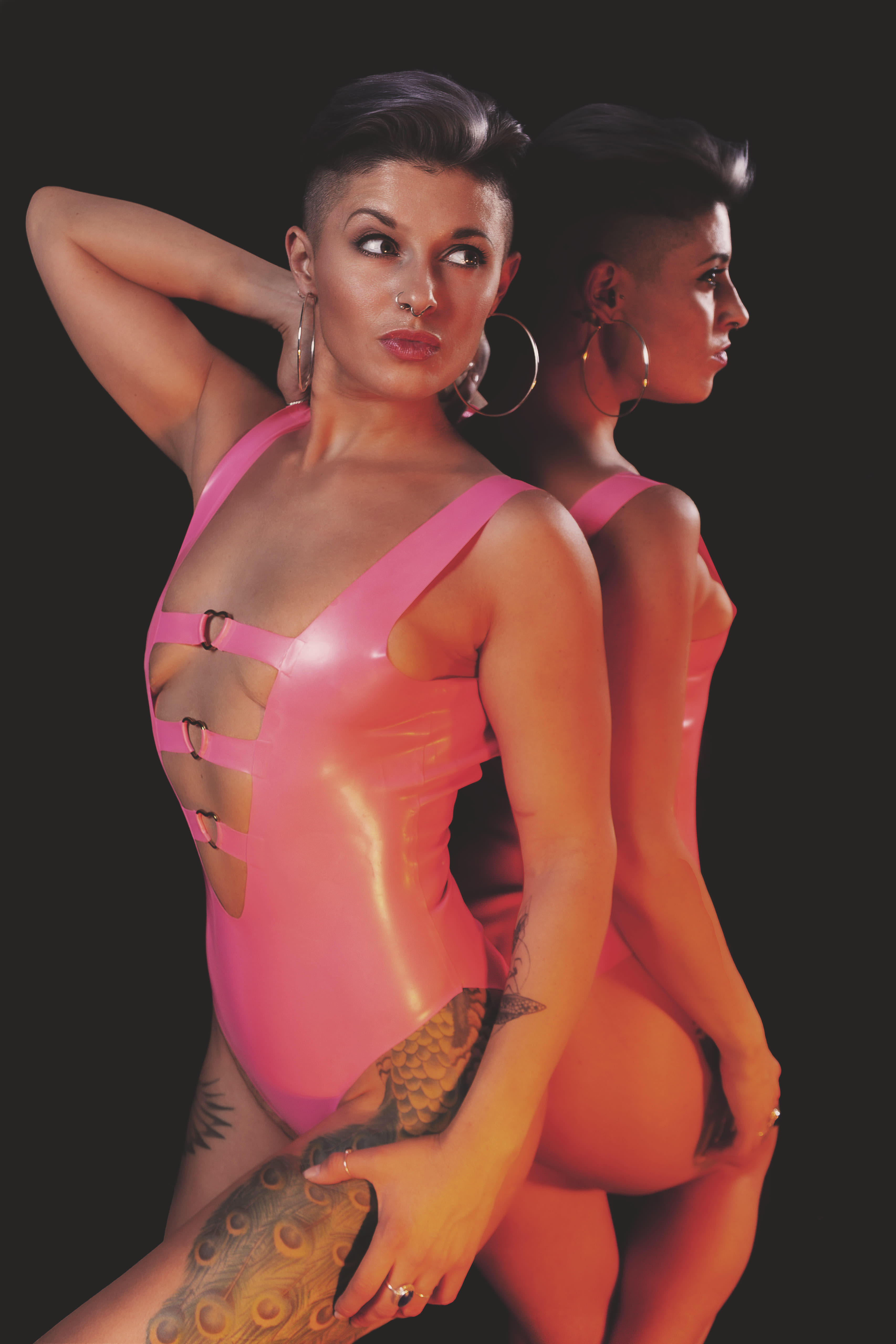 Vinyl and Wet-Look Studio Editorial by Carl Hewlett