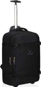 Hynes Eagle 42L Rolling Wheeled Backpack Flight Approved Carry on Luggage Bag