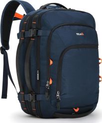 Front facing view of the Tolaccea Travel Backpack