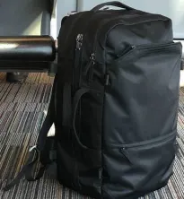 Front facing view of the Pakt Travel Backpack