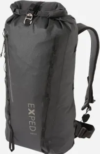Front facing view of the Exped Black Ice 30