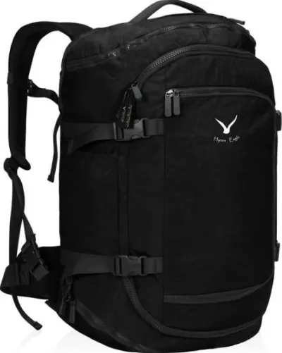 Front facing view of the Hynes Eagle 45L Travel Flight Approved Carry on Backpack