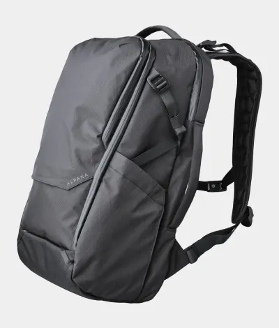 Front facing view of the Alpaka Gear Elements Travel Backpack