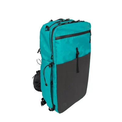 Front facing view of the Six Moon Design All Day Carry Travel Backpack
