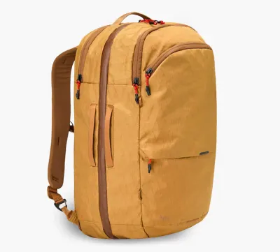 Front facing view of the Pakt Aero Travel Backpack