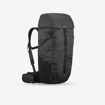 Front facing view of the Quechua Quechua MH100 35L Hiking Backpack