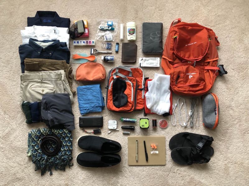 Picture of packing list titled: Packing List for a Month in Morocco