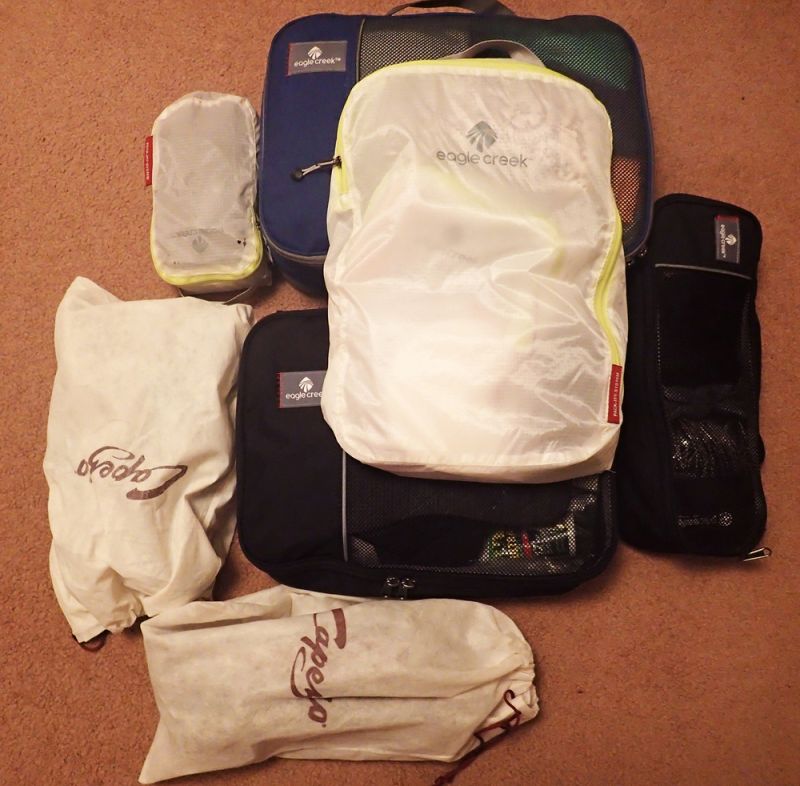 Picture of packing list titled: One Bag Around the World for 1+ Year