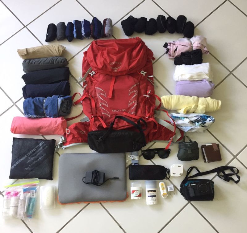 Picture of packing list titled: Beginner Minimalist Packing List for 10 Days in Spain and Portugal