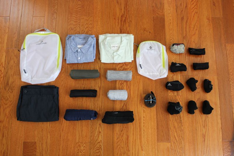 Picture of packing list titled: First Time OneBag Travel: 3 Weeks in Asia (Hong Kong, Japan, Thailand)