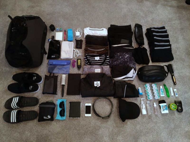 Picture of packing list titled: Blacks on Blacks - South Asia Tour