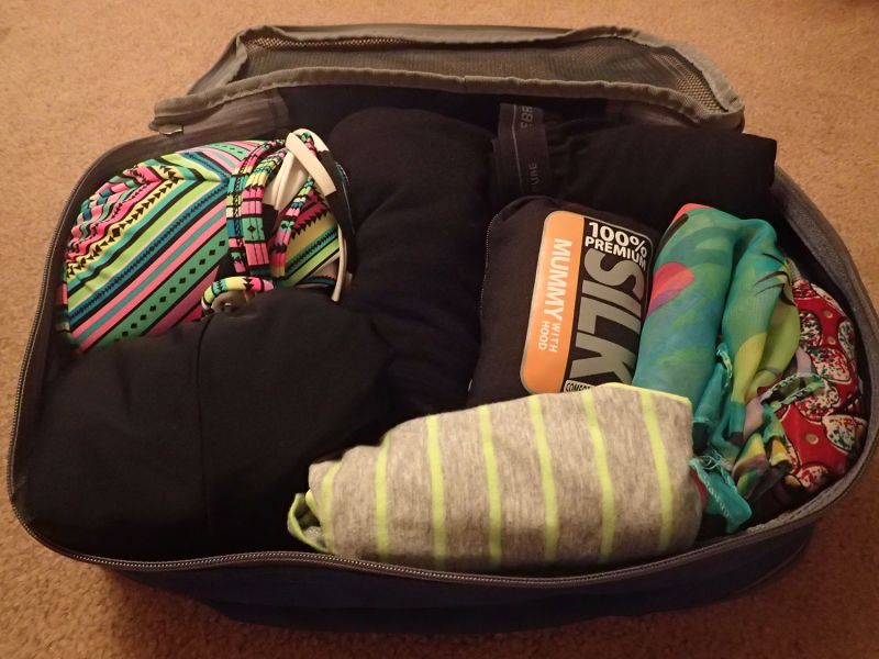 Picture of packing list titled: One Bag Around the World for 1+ Year