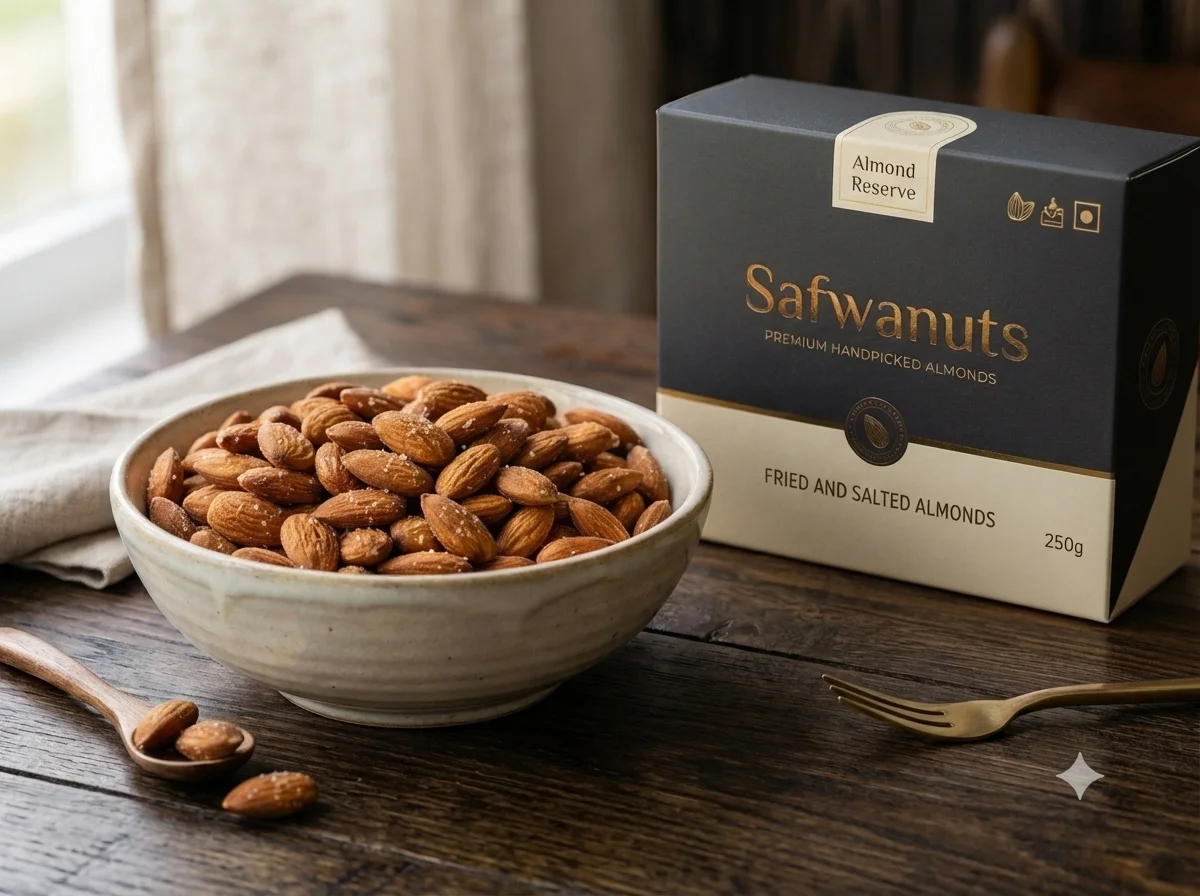 Premium Fried Almonds Crispy Roasted Almond Snack