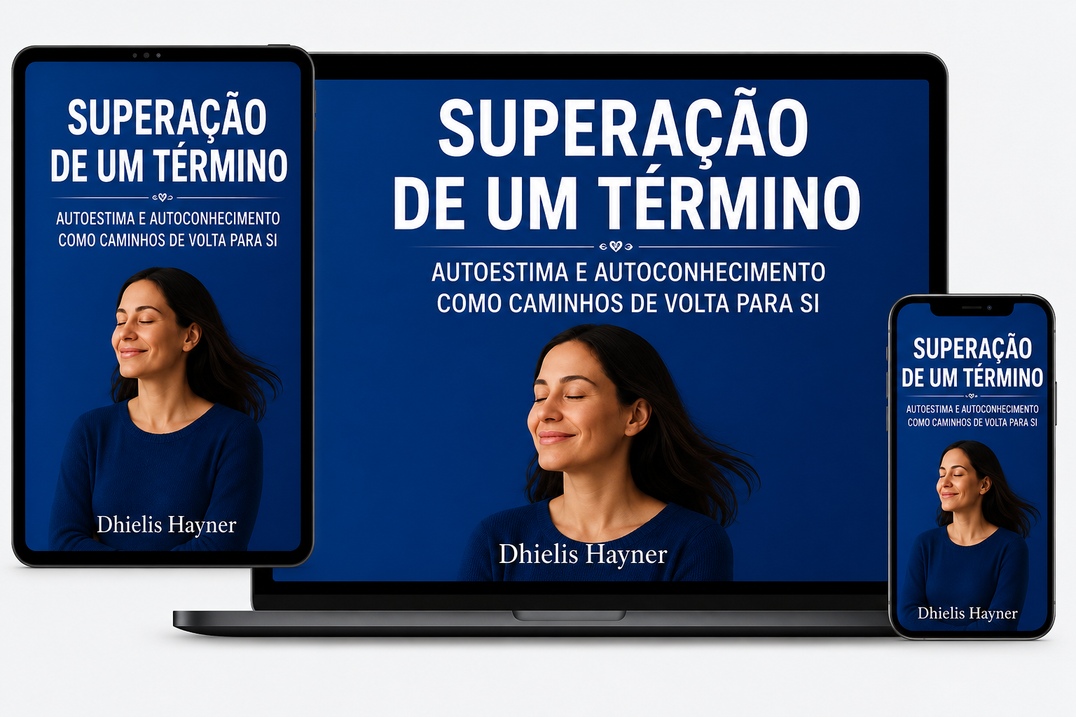 Mockup do eBook Superação de Um Término, de Dhielis Hayner