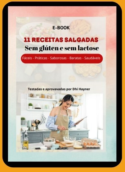 Capa 11 Receitas Salgadas Sem Glúten e Sem Lactose