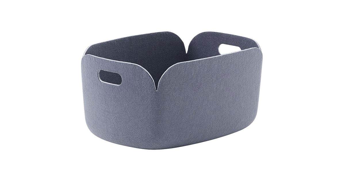 Panier de rangement Restore bleu gris