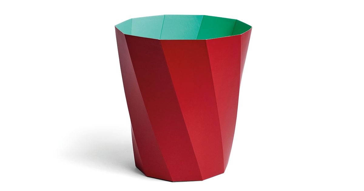 Poubelle à papier Paper - rouge sombre