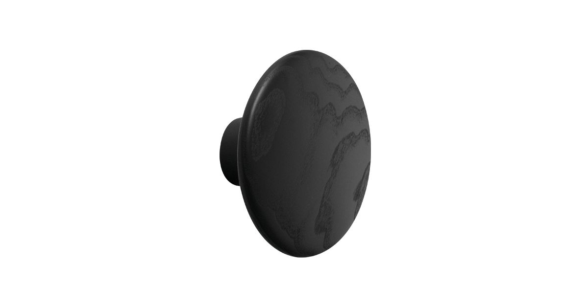 Patère Dot Bois Noir / M