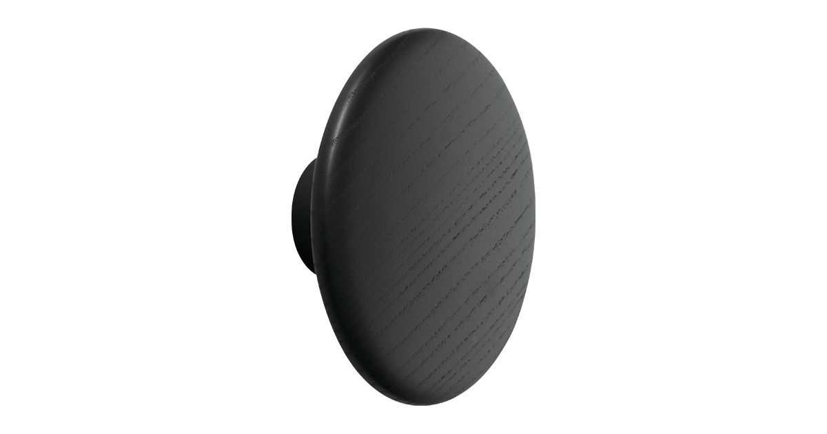 Patère Dot Bois Noir / L