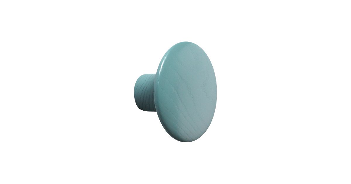 Patère Dot Bois Bleu pétrole / S