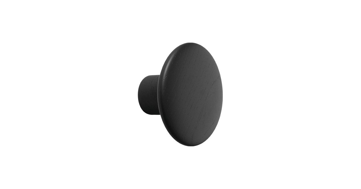 Patère Dot Bois Noir / S