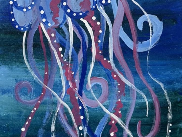 Fundraiser Jellyfish Paint Night for Get Too Attached