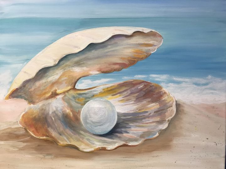 Clam Shell with Pearl