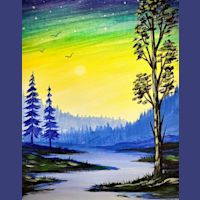 $35- Neon Sky