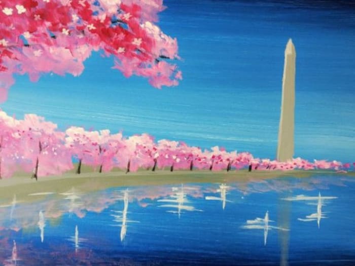 Virtual ArtJamz®: Tidal Basin Cherry Blossoms