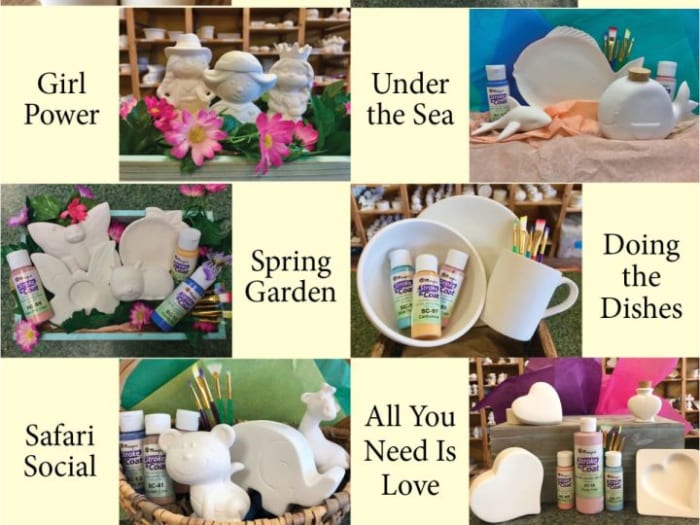 Pottery-To-Go Kits with Curbside Pick-up