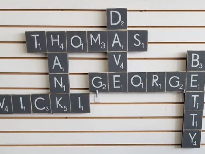 Scrabble Wall Art Tiles Create at Home Kit