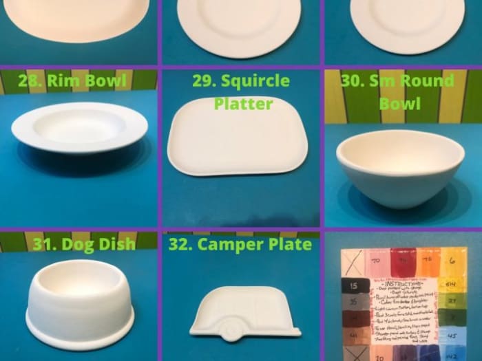 Pottery-to-go Plates/ Platters/ Bowls