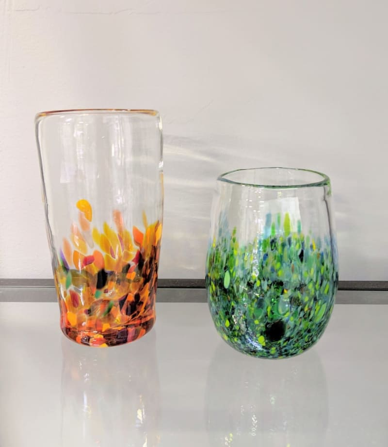 Square Glass (set of 2) - Slow Burn Glass