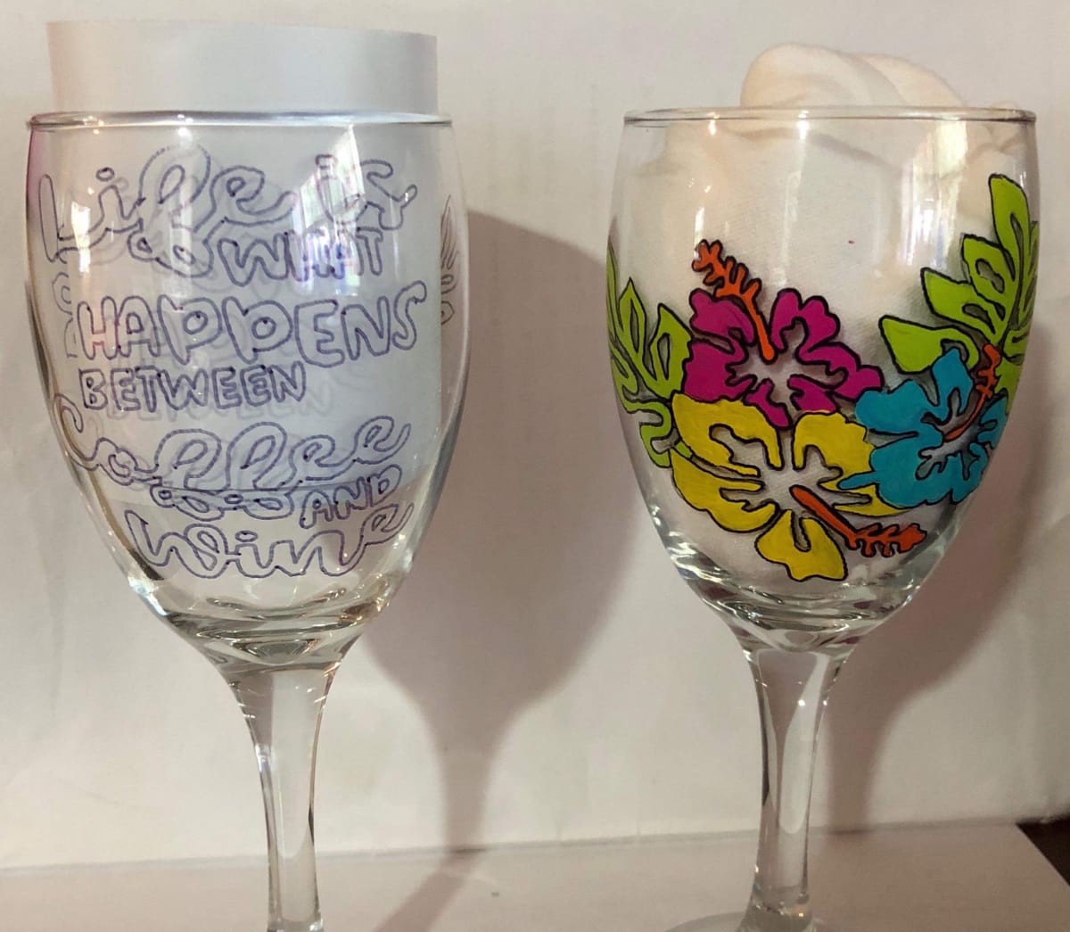 Paint 'n Sip Wine Glass Project