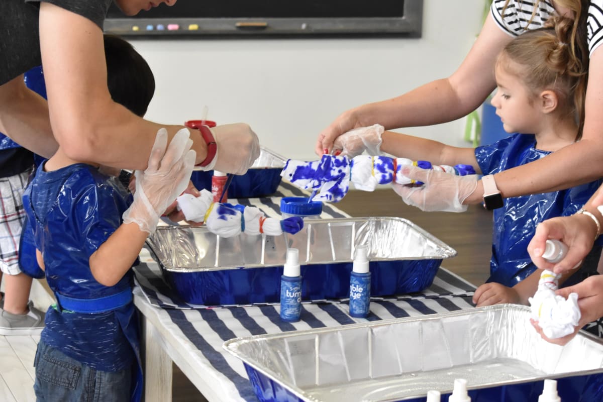 4th of July Tie Dye - Play Street Allen Photo