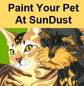 35 Paint Sip Pet Painting Class