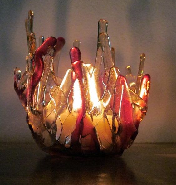 Glass Fusing-Candle Votives Photo