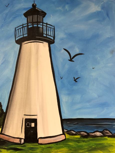 Private Mobile Team Building Paint Night with Lindsay! 👍👍👍 Photo
