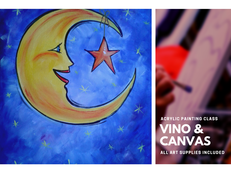 Laughing Moon Acrylic Painting Class