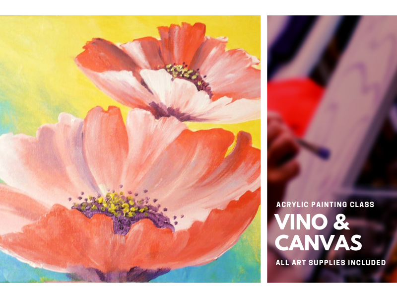 Poppies Acrylic Painting Class
